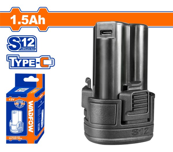 Bateria 12v S12 1.5ah Tipo Usb C Wadfow Wlbs5150 - Imagen 2