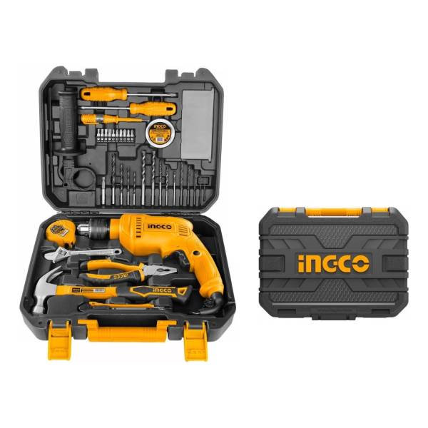 Set Taladro 680w Herramientas Valija Ingco Hkthp11503