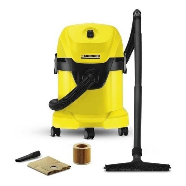 Aspiradora Multifunción De Tacho Kärcher Home & Garden Wd 3 17l Amarilla Y Negra 220v 60hz - Imagen 2