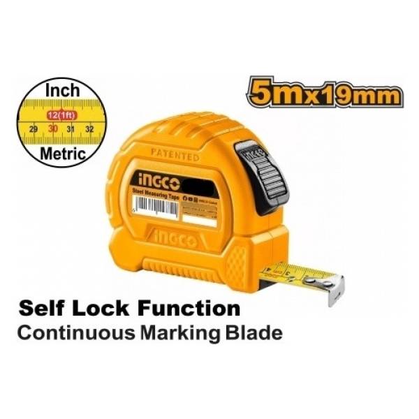 Cinta Metrica 5m X 19mm Ingco Hsmt27519 - Imagen 2