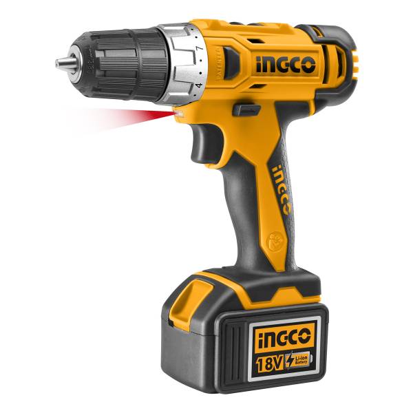 Ff Taladro Atornillador Ingco 18volt 10mm +2bat Litio+valija