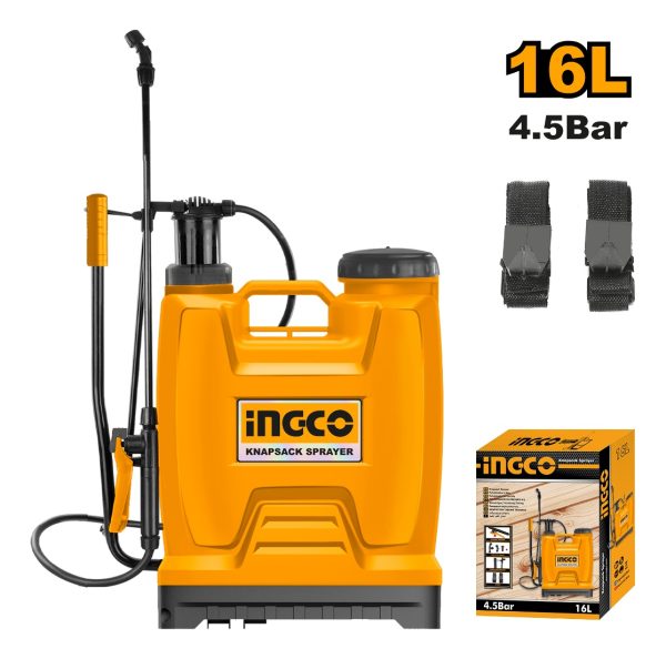 Fumigador Pulverizador Mochila 16lt 4 5 Bar Ingco Hspp41602 - Imagen 2