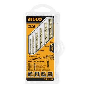 Juego 6 Mechas Para Metal De 2 A 8mm Ingco Akdb1065