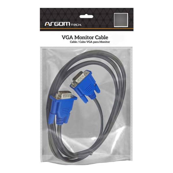 Cable Vga Monitor M/m 1.8m Argom Pc Computadora - Imagen 3