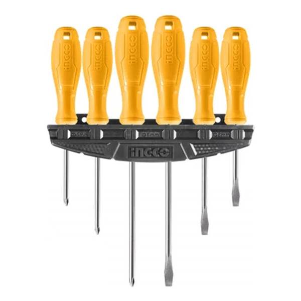 Juego 6pcs (eco) Amarillo Destornilladores Ingco Hksd0658
