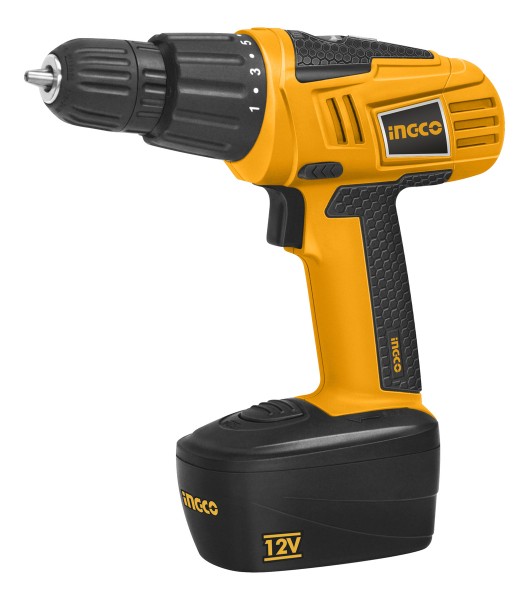 Ff Taladro Atornillador 10mm Ingco Bateria Niquel 12volt