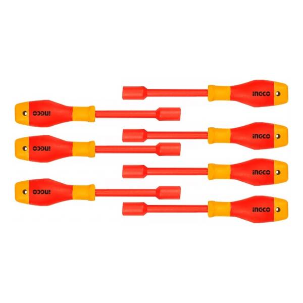 Set Aislado 7 Destornillador Punta Dado Ingco Hkisd0701