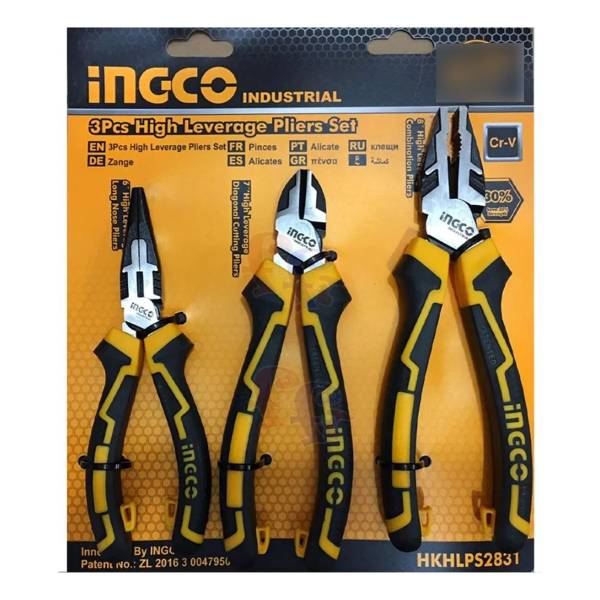 Ff Juego 3 Pinza Ingco Universal Alicate Diagonal Punta Fina