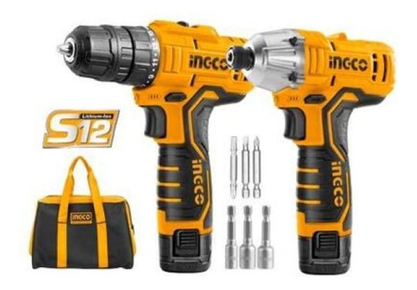 Kit Atornillador 12v Y Atornillador Impacto Ingco Ckli1201 - Imagen 2