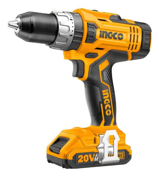 Taladro Atornillador 13mm 20volt Litio C 2 Bat Maleta Ingco - Imagen 2