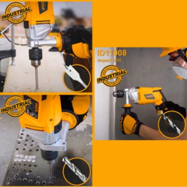Taladro 13mm Ingco Id11008 Percutor 1100w - Imagen 4