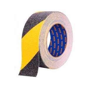 Cinta Warning Anti Deslizante Amarilla Negra 5mt X 50mm Wadf