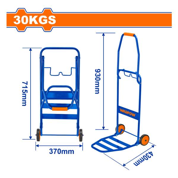 Carro Carga Plegable Liviano Para 30kg Wwb9a03 Wadfow - Imagen 2