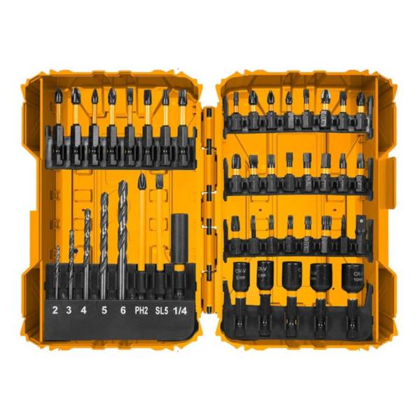 Juego De Puntas De Impacto 45pcs +adaptador Ingco Akdl24502