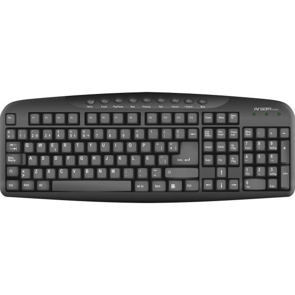 Teclado Pc Computadora Multimedia Argom Usb - Imagen 2