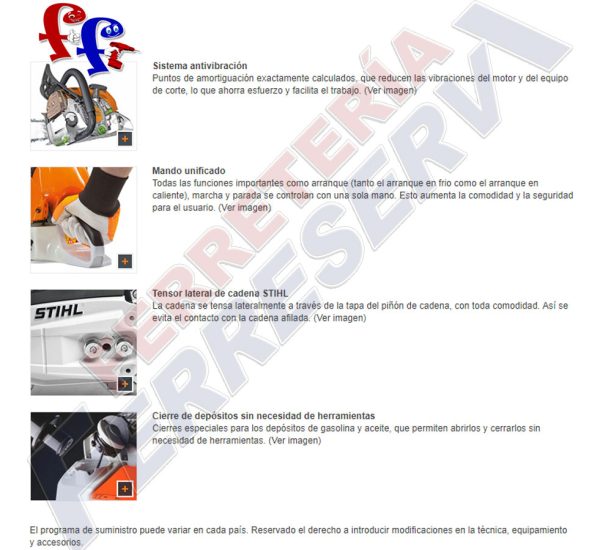 Motosierra Stihl Ms250 45.4cc Espada Y Cadena De 40cm - Imagen 2