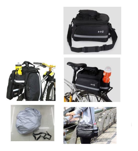 Bolso Con Alforjas Para Parrilla De Bicicleta - Imagen 2
