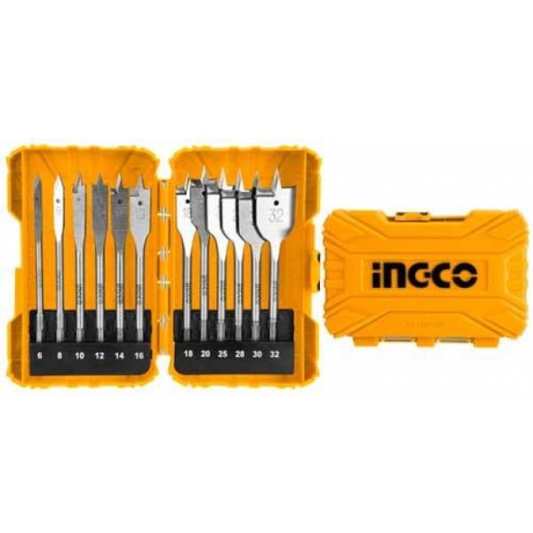 Juego 12 Mecha Chatas Akdl1201 Para Madera Ingco