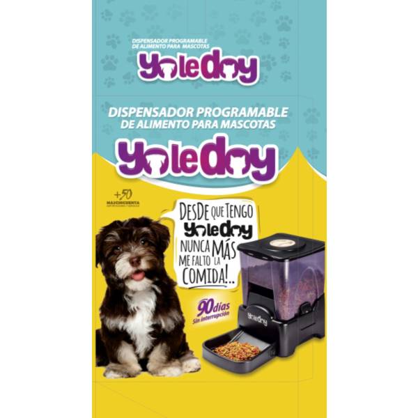 Dispensador Alimento Mascota Automatico Perro Gato Yo Le Doy - Imagen 3