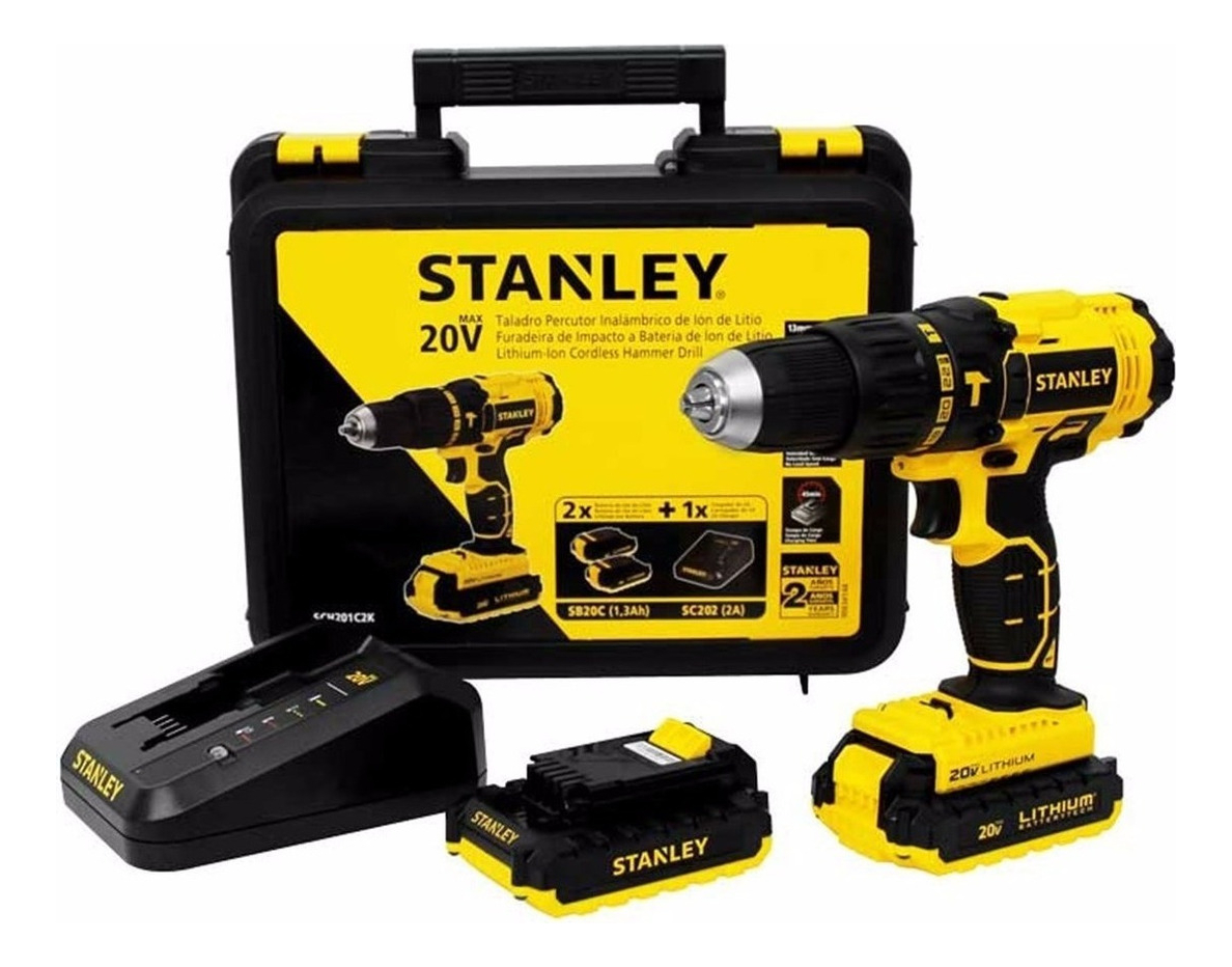 Taladro Atorn.inalambrico Stanley 20v S/carbones
