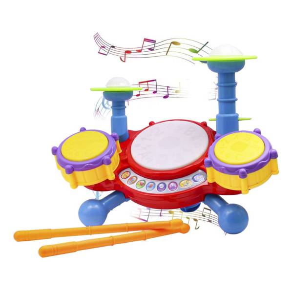 Juguete Bateria Musical Con Luces Y Sonidos