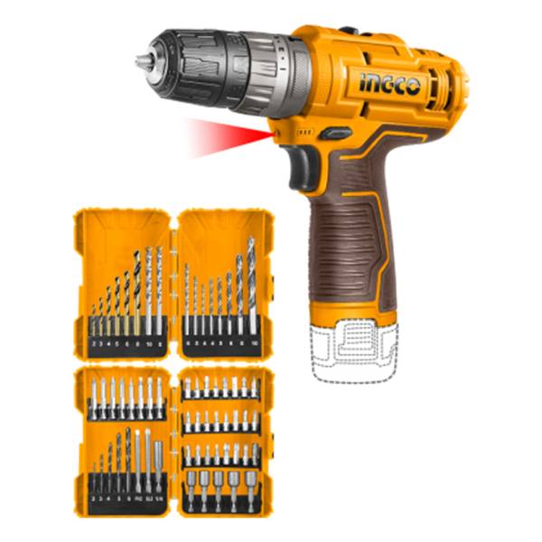 Kit Atornillador A Bateria 12v Percutor 20nm + Set De Mechas