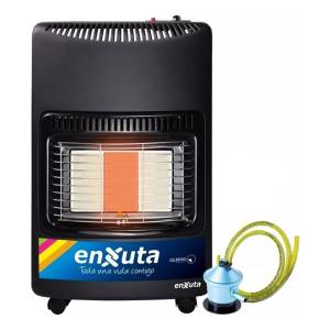 Estufa Gas 3 Paneles Enxuta Válvula Seguridad + Manguera