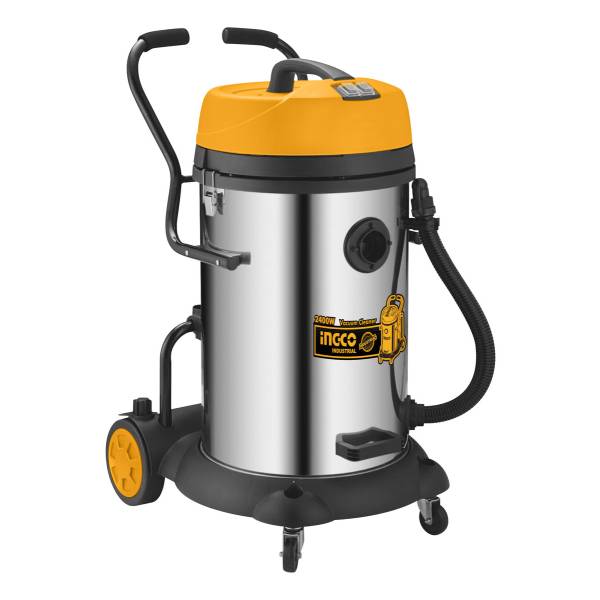 Aspiradora 75lt Seco Humedo 2x1200w Ingco Vc24751 Industrial