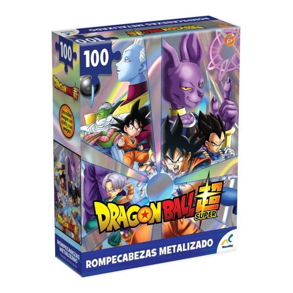 Rompecabezas Metalizado Dragon Ball Super 100 Piezas Novelty