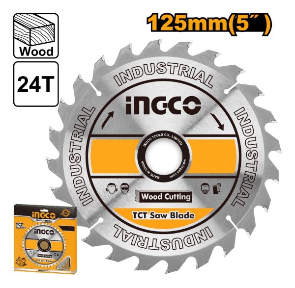 Disco 125mm 5 PuLG 24 Dientes P Madera Ingco Tsb112553 - Imagen 2