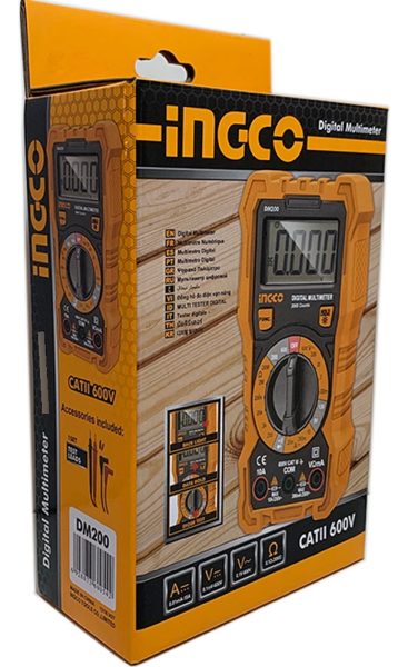 Tester Multimetro Digital Ingco Dm200 Iec1010 Profesional - Imagen 2