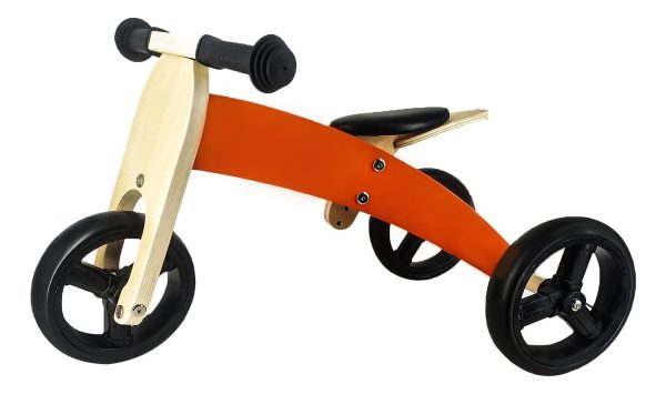 Bicicleta De Equilibrio De Madera Triciclo Ajustable - Imagen 3