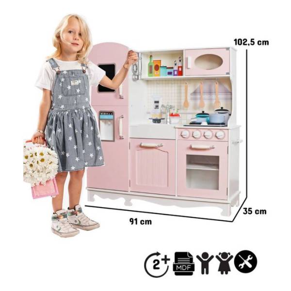 Cocina De Juguete De Madera Juego Niña Niño - Imagen 2