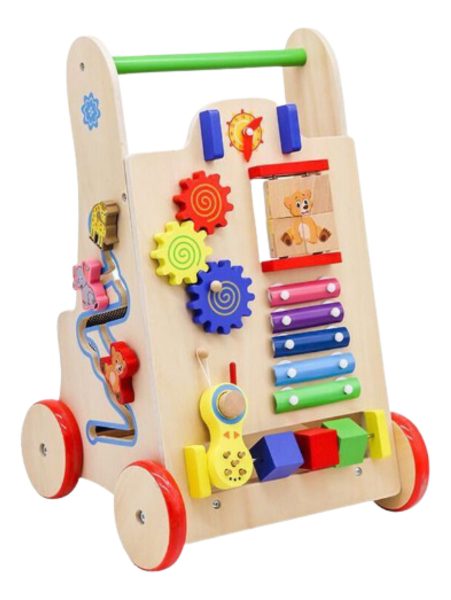 Carrito De Arrastre Con Juegos Didacticos Y Sensoriales - Imagen 2