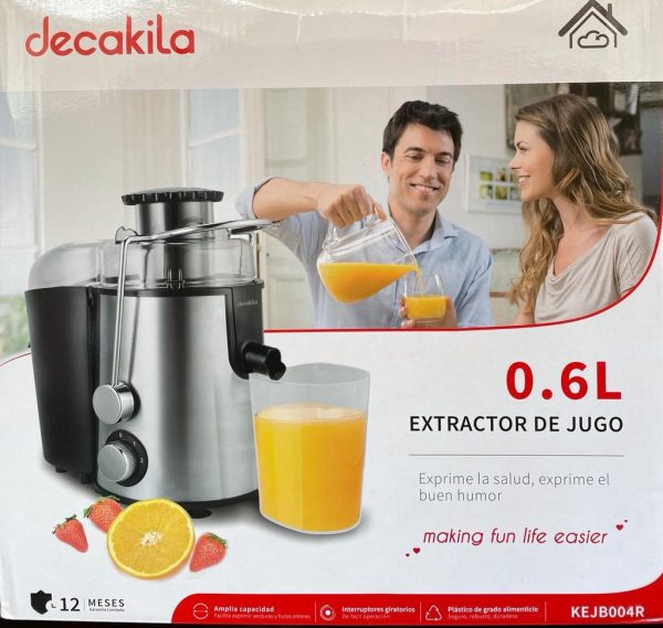 Juguera Extractor Jugos 400w 0.6lt Decakila Kejb004r - Imagen 3