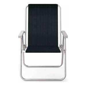 Silla Playa Jardín Aluminio Confort Sannet Negro Mor