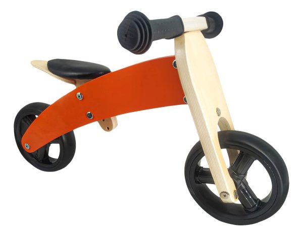 Bicicleta De Equilibrio De Madera Triciclo Ajustable - Imagen 2