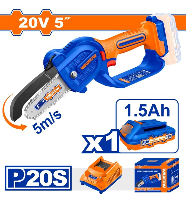 Mini Motosierra A Bateria Wclp552 + Lentes Y Guantes - Imagen 6