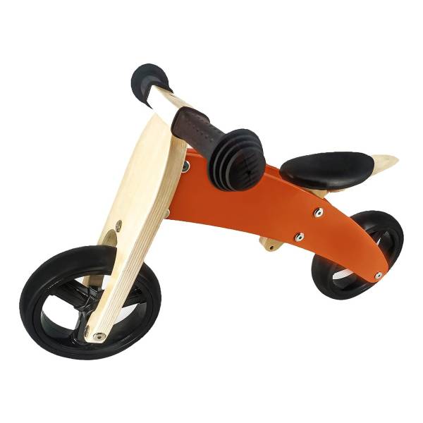 Bicicleta De Equilibrio De Madera Triciclo Ajustable