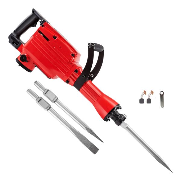 Martillo Demoledor 1500w 35j Hexagonal Prescott Valija Rojo - Imagen 3