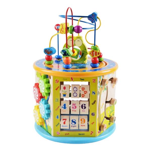 Cubo De Actividades Didacticas Varios Juegos En Madera - Imagen 2