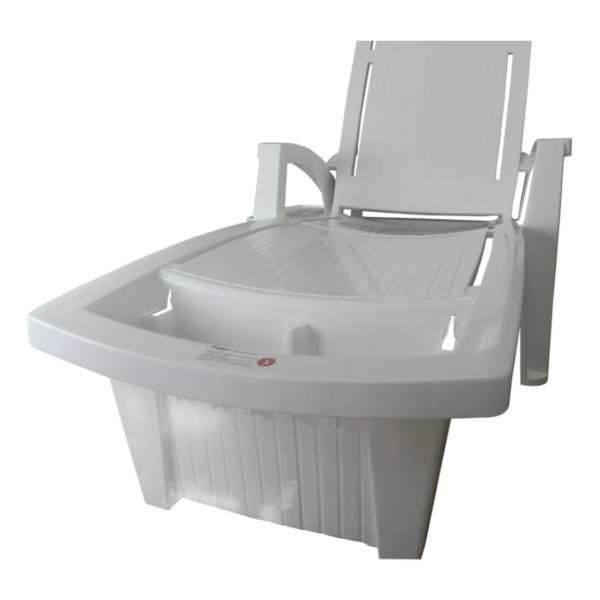 2 Sillas Reposeras Mor Sole Piscina Con Guarda Objetos Mesa - Imagen 5