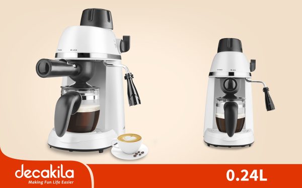 Cafetera Expresso 0.24 Lt 800w Decakila Kecf007w - Imagen 3