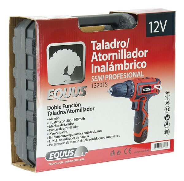 Taladro Atornillador Inalambrico 12v 2 Bateria Litio Maletin - Imagen 2