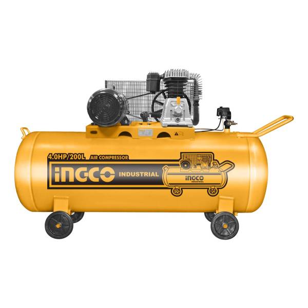 Compresor De Aire Ingco 4 Hp 200 Lts Industrial Ac402001 Ff