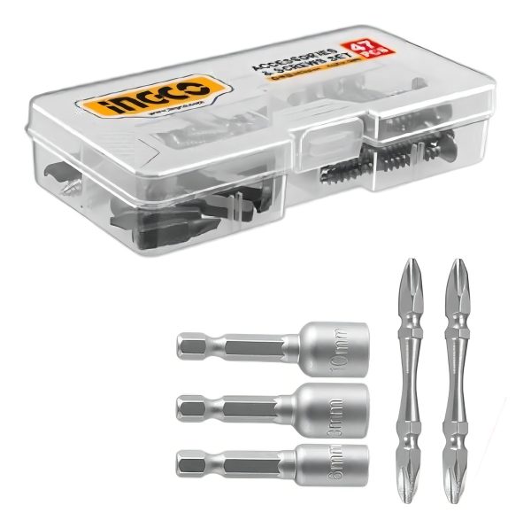 Kit Atornillador De Impacto Inalambrico Brushless + Taladro Inalámbrico Brushless Ingco 20v +2 Baterías + Maletin Uckli20272 - Imagen 3