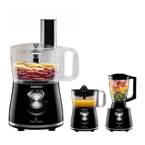 Procesadora De Alimentos Xion 6 En 1 Xi-gl7010 Color Negro