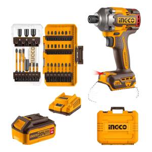 Atornillador Impacto 285nm 20v +31 Valija Ingco Cosli240966