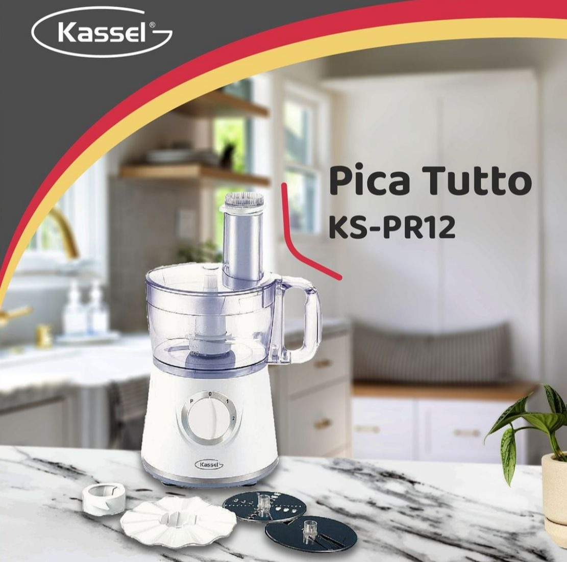 Procesadora Multiprocesadora Kassel 700 Watts Casahogar Color Blanco - Imagen 7