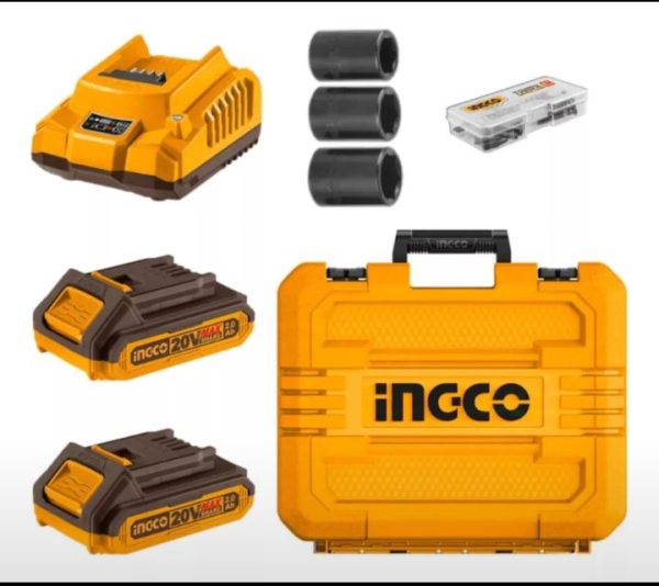 Kit Llave Impacto 400nm + Atornillador +potencia C 2bat+malt Color Naranja Claro - Imagen 3